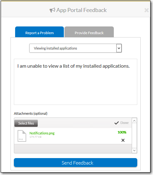 Feedback Window