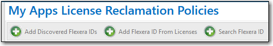 Buttons to Add Applications to Reclamation Target List