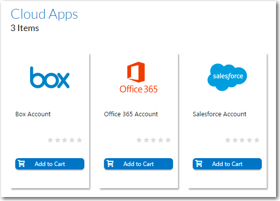 Out-of-the-Box Cloud Catalog Items
